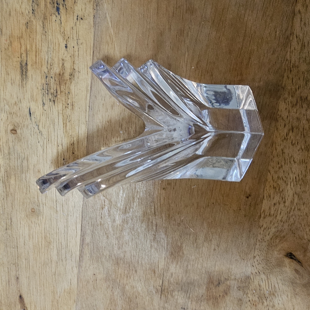MIKASA Deco (Giftware) Crystal 5" Single Candlestick Approx  5 1/4 X 3 7/8 in